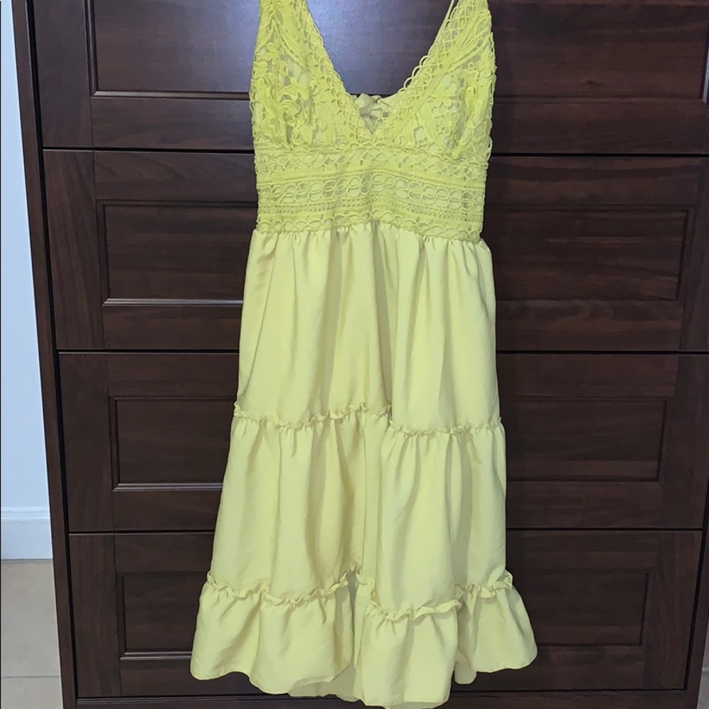 Summer yellow dress